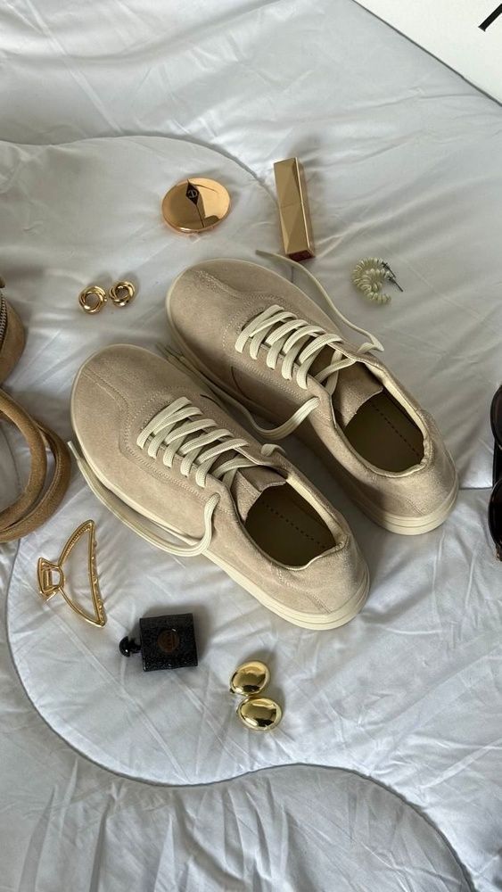 Анатомічні кеди,Айворі замш 672.2 фото