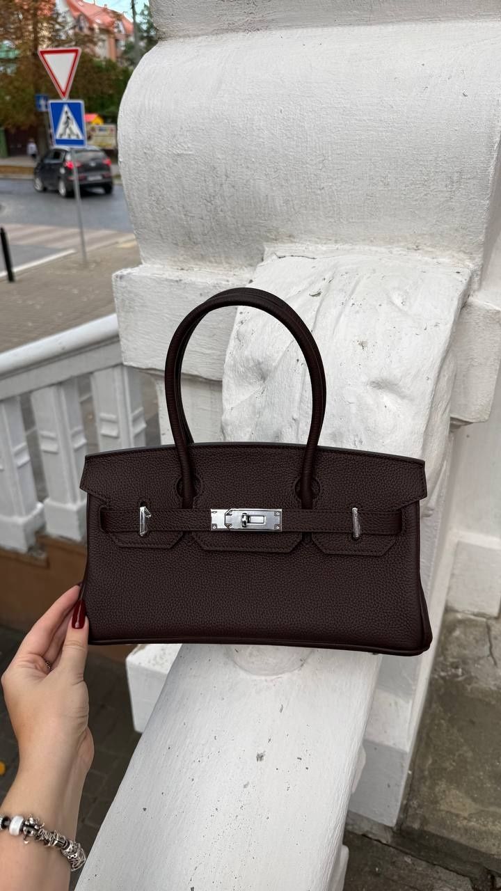 Жіноча сумка Olivia mini з натуральної шкіри &mdash; шоколад С-179 фото