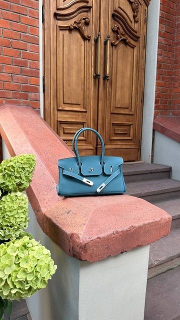 Жіноча сумка Olivia mini з натуральної шкіри &mdash; джинс С-181 фото