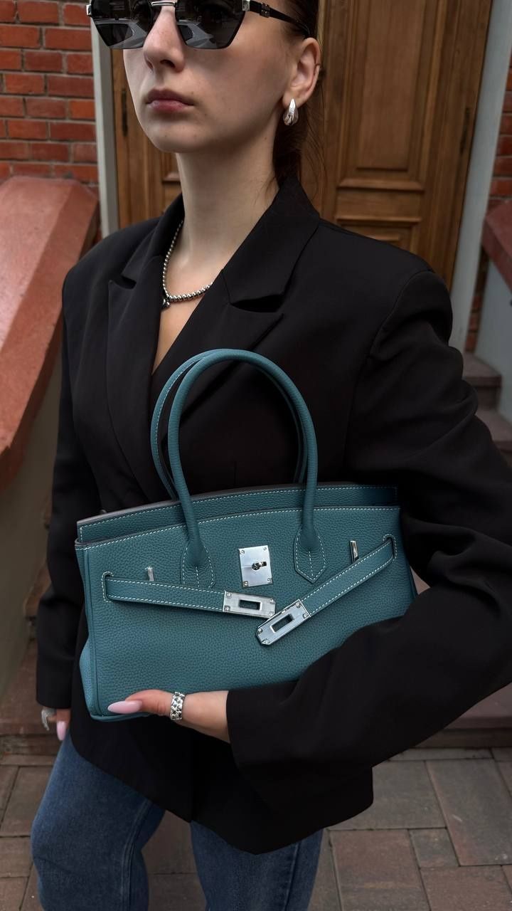 Жіноча сумка Olivia mini з натуральної шкіри &mdash; джинс С-181 фото