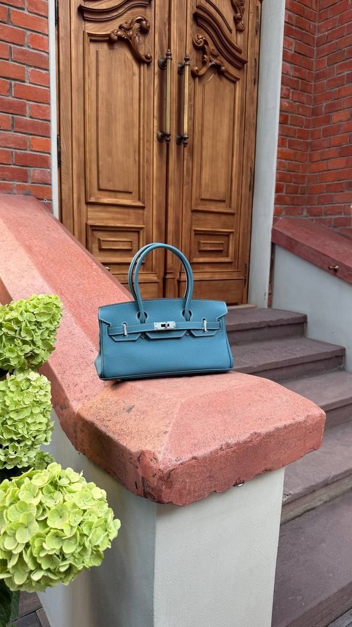 Жіноча сумка Olivia mini з натуральної шкіри &mdash; джинс С-181 фото