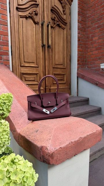 Жіноча сумка Olivia mini з натуральної шкіри &mdash; бургунді С-182 фото