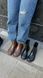Черевики жіночі із металевою вставкою &mdash; чорні, зимові 825.1 фото 4